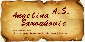 Angelina Samouković vizit kartica